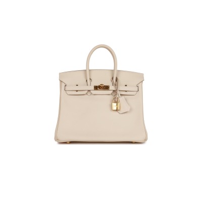 HERMES BIRKIN 25 SWIFT GOLD HARDWARE (25*20*13cm)